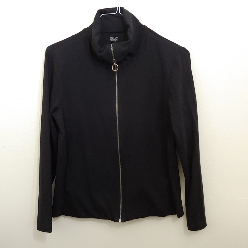 Eileen Fisher Organic Cotton Cotton Zip up Jacket
